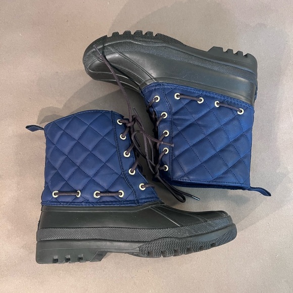 Sperry Top Sider Navy Blue Gosling Duck Boots Waterproof Women’s Size US 8 - Picture 5 of 11